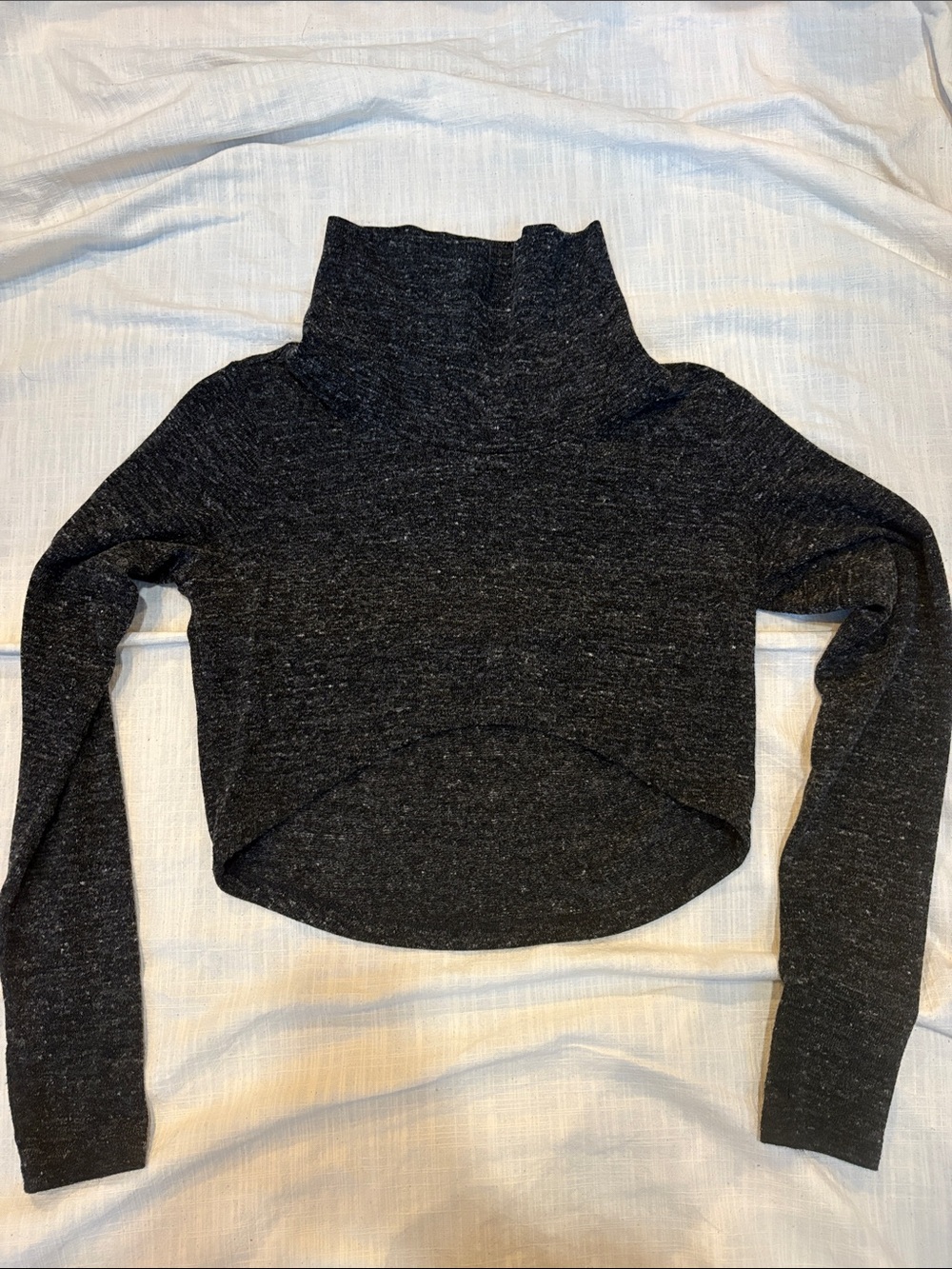 Cabi wool cropped high low sweater size small